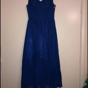 Blue bridesmaid dress